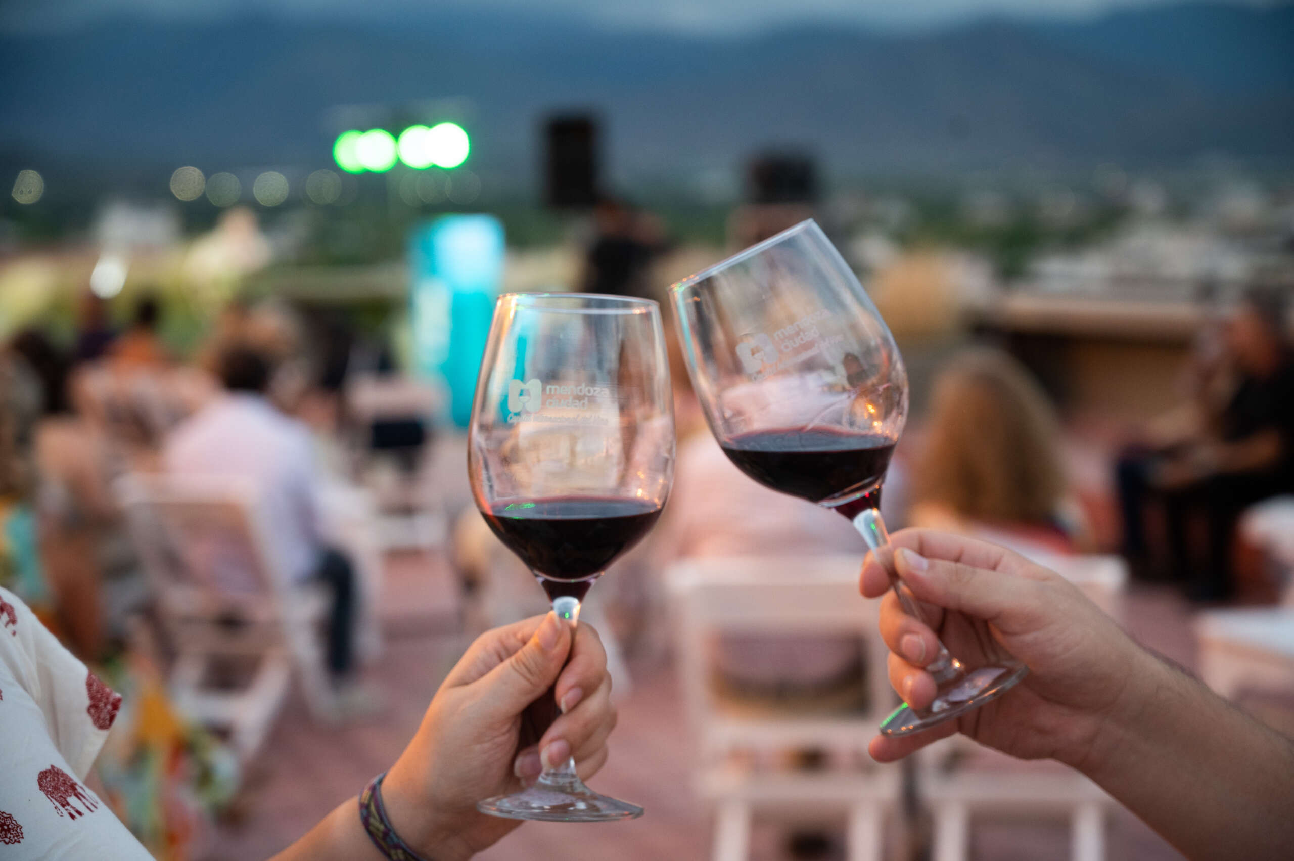 Degustación, terraza municipalidad de ciudad