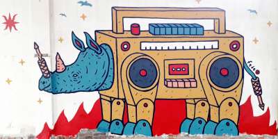 Mural Suburbia. Fede Calandria